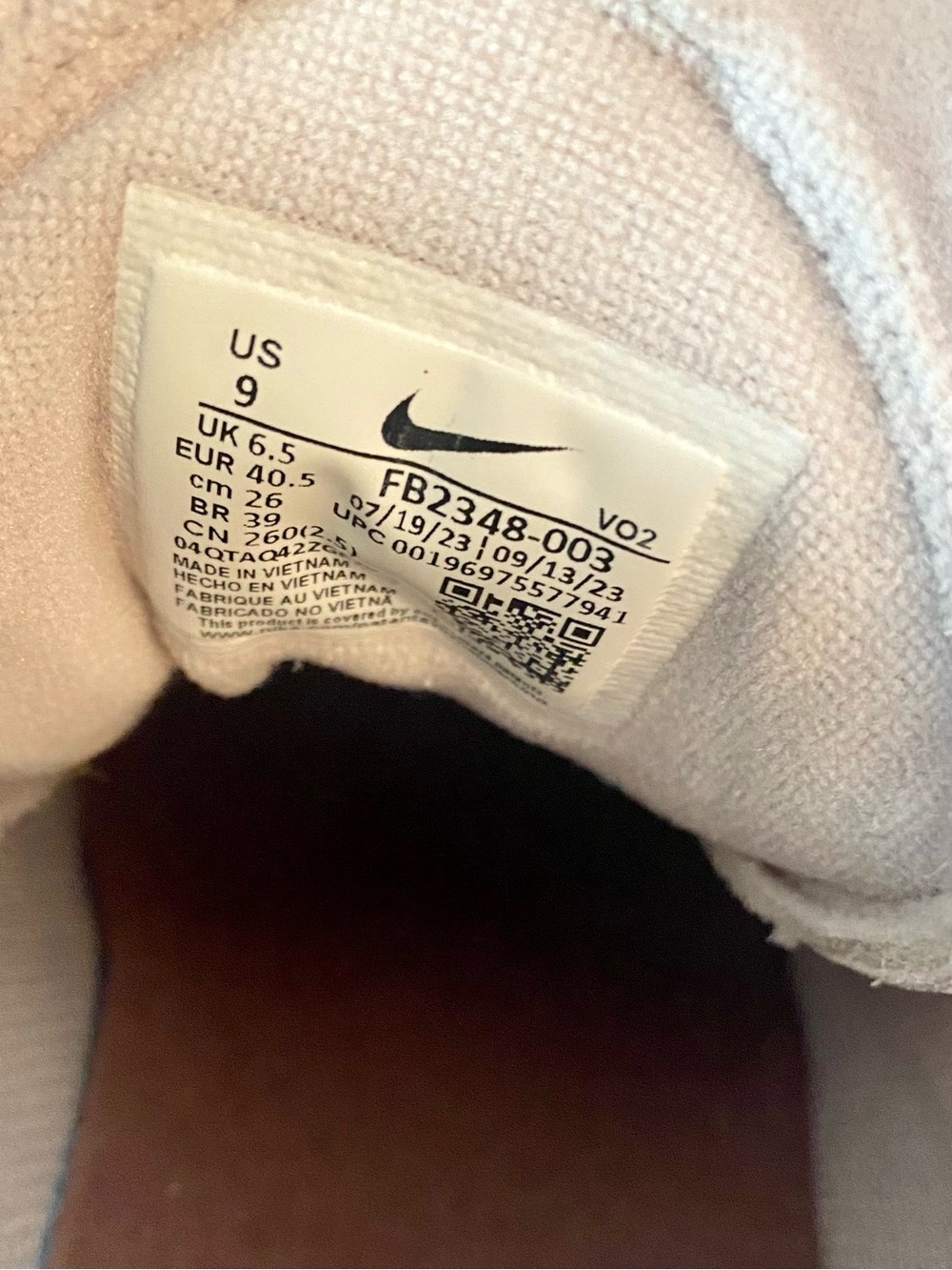 New Nike Air Force 1 Wild Sneakers Women’s 9 Platinum Violet Mauve Leather Suede - Picture 12 of 15